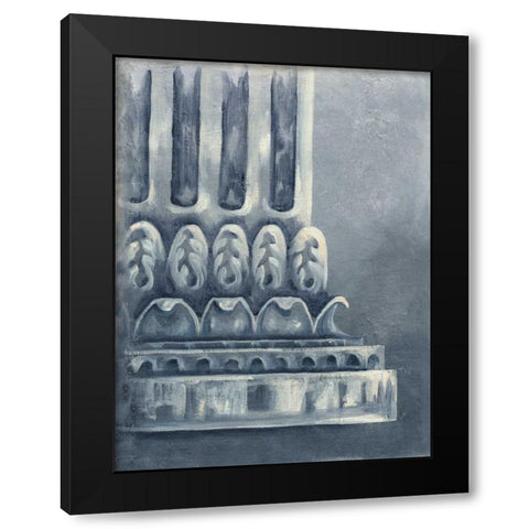 Grey Column II Black Modern Wood Framed Art Print with Double Matting by Ferry, Margaret