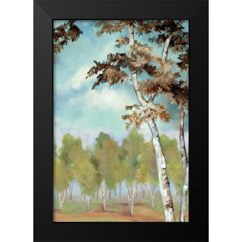 Birch Forest II Black Modern Wood Framed Art Print by Ferry, Margaret