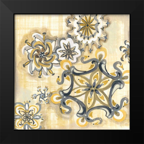 Decorative Medallions II Black Modern Wood Framed Art Print by Ferry, Margaret