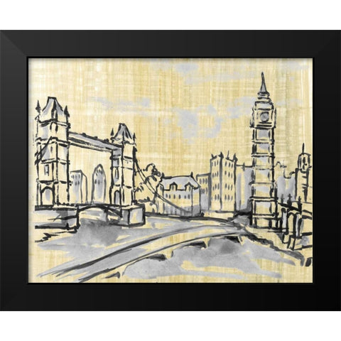 Cities I Black Modern Wood Framed Art Print by Ferry, Margaret