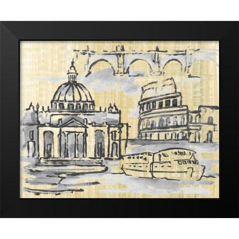 Cities III Black Modern Wood Framed Art Print by Ferry, Margaret