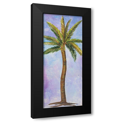 Single Palm I Black Modern Wood Framed Art Print with Double Matting by Ferry, Margaret