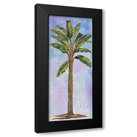 Single Palm II Black Modern Wood Framed Art Print with Double Matting by Ferry, Margaret