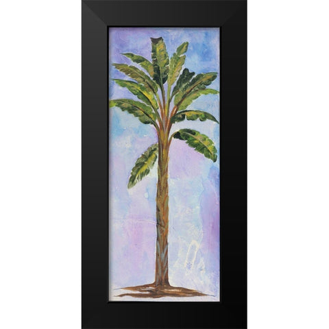 Single Palm II Black Modern Wood Framed Art Print by Ferry, Margaret