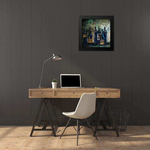All my Favorites I Black Modern Wood Framed Art Print by Monahan, Jodi