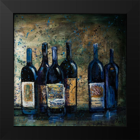 All my Favorites II Black Modern Wood Framed Art Print by Monahan, Jodi