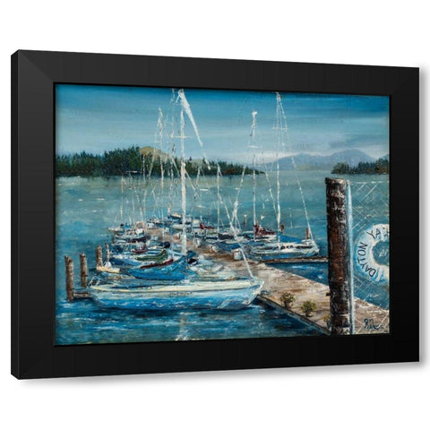 Dayton Sails Black Modern Wood Framed Art Print by Monahan, Jodi