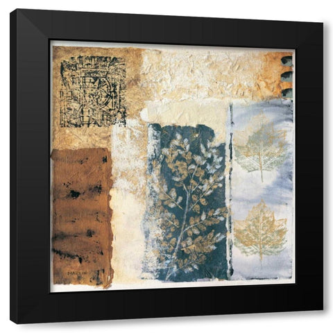 Segment II Black Modern Wood Framed Art Print by Martin, Cheryl