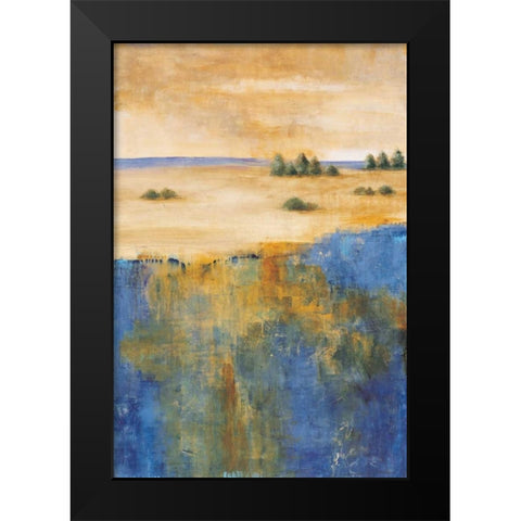 In the Distance II Black Modern Wood Framed Art Print by Martin, Cheryl