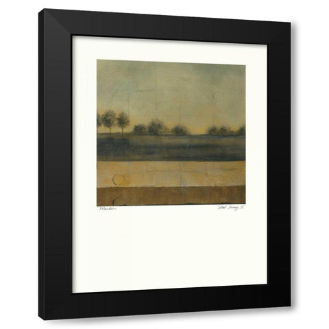 Silent Journey II Black Modern Wood Framed Art Print with Double Matting by Martin, Cheryl