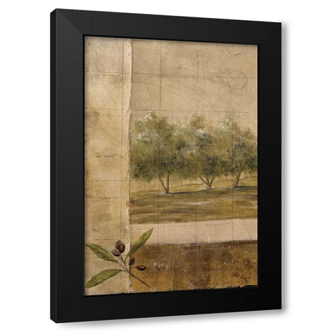 Olive Groves I Black Modern Wood Framed Art Print with Double Matting by Martin, Cheryl