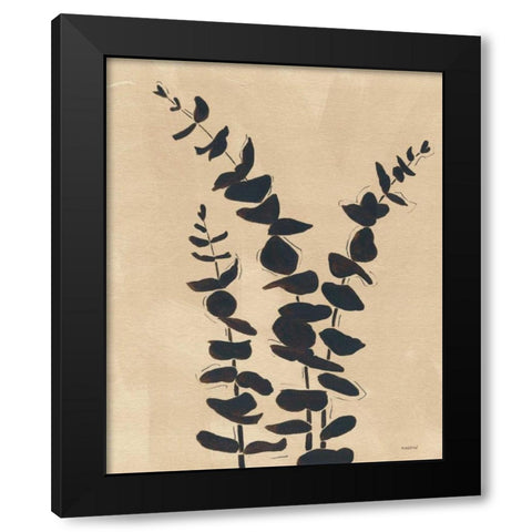 Platinum Shadow I Black Modern Wood Framed Art Print by Martin, Cheryl