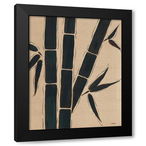 Platinum Shadow III Black Modern Wood Framed Art Print with Double Matting by Martin, Cheryl