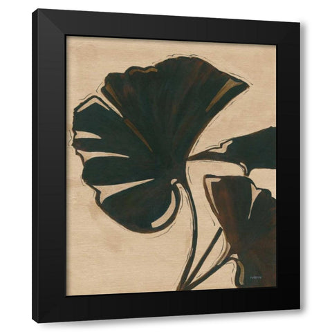 Platinum Shadow IV Black Modern Wood Framed Art Print with Double Matting by Martin, Cheryl