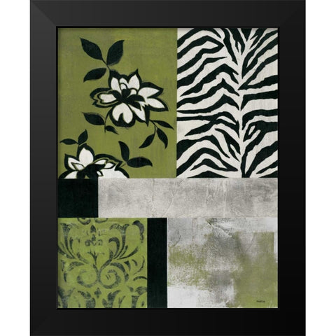 Playing with Patterns I Black Modern Wood Framed Art Print by Martin, Cheryl