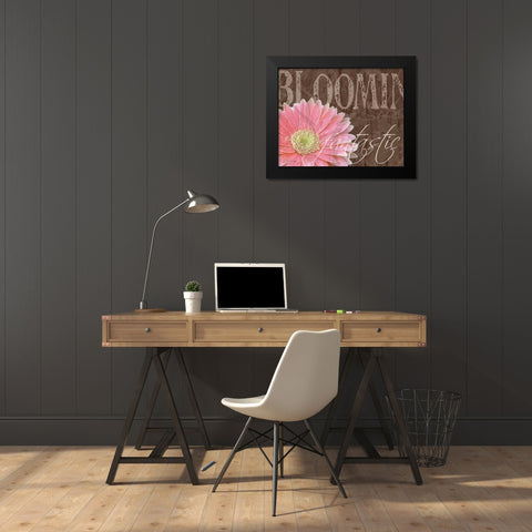 Gerbera I Black Modern Wood Framed Art Print by Murray, Sylvia