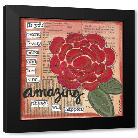 Amazing Black Modern Wood Framed Art Print by Martin, Monica