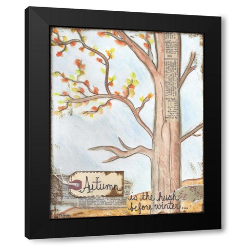 Autumn Black Modern Wood Framed Art Print by Martin, Monica