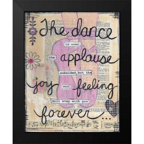 The Dance Black Modern Wood Framed Art Print by Martin, Monica
