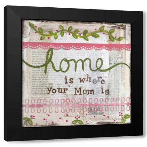 Home Black Modern Wood Framed Art Print with Double Matting by Martin, Monica