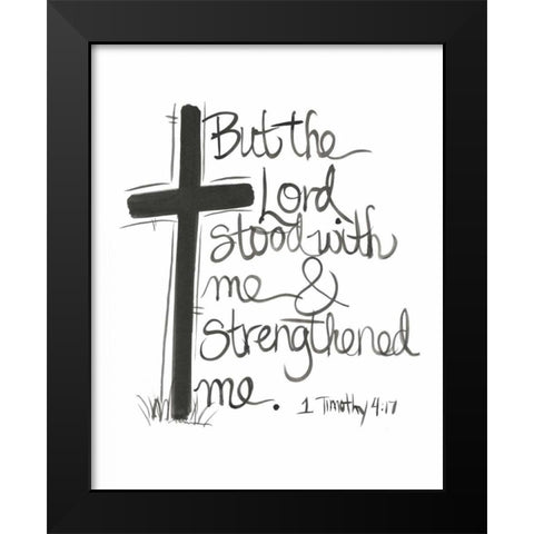 But The Lord Black Modern Wood Framed Art Print by Martin, Monica