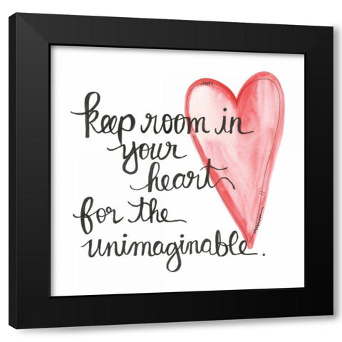 Keep Room Black Modern Wood Framed Art Print by Martin, Monica