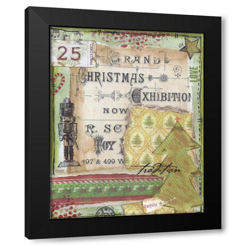 Holiday Tradition Black Modern Wood Framed Art Print with Double Matting by Martin, Monica