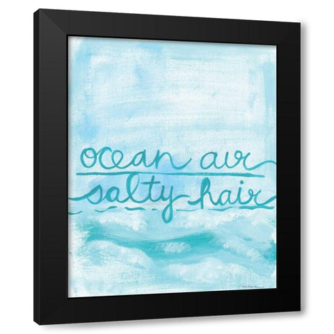 Ocean Air Black Modern Wood Framed Art Print with Double Matting by Martin, Monica
