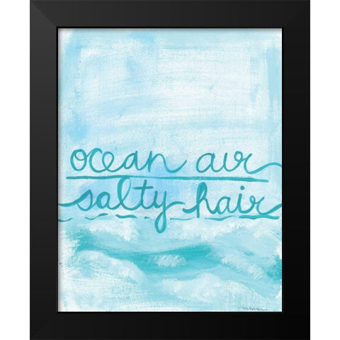 Ocean Air Black Modern Wood Framed Art Print by Martin, Monica