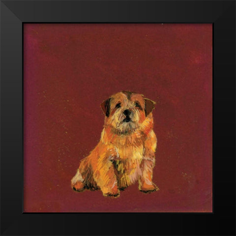 Mans Best Friend I Black Modern Wood Framed Art Print by Nicholas, Debbie
