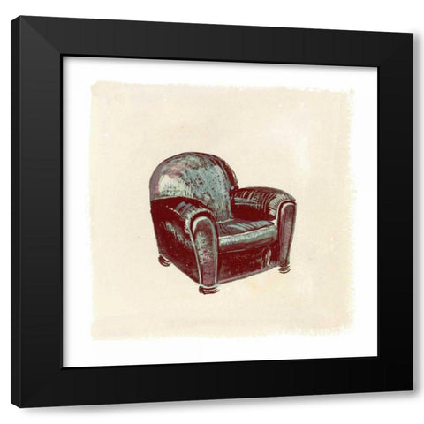 Frau Chair I Black Modern Wood Framed Art Print by Nicholas, Debbie