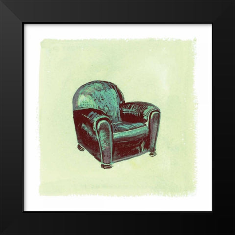 Frau Chair II Black Modern Wood Framed Art Print by Nicholas, Debbie