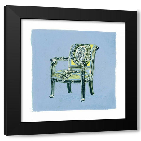 Urn Chair II Black Modern Wood Framed Art Print by Nicholas, Debbie