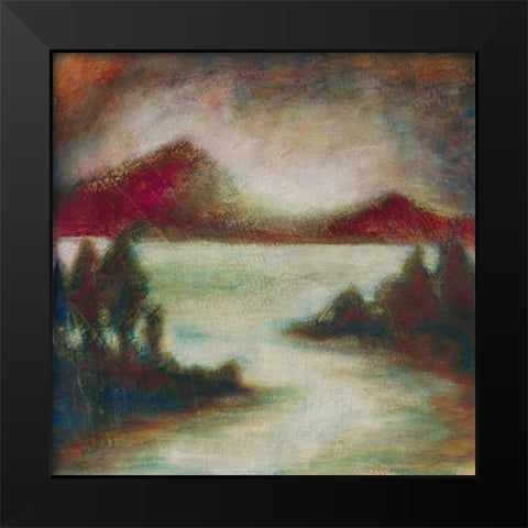 Ocean Light II Black Modern Wood Framed Art Print by Osborne, Susan