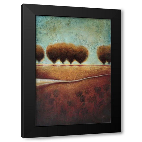 Abstract Landscape II Black Modern Wood Framed Art Print by Osborne, Susan
