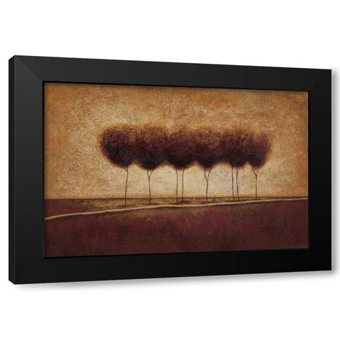 Abstract Landscape III Black Modern Wood Framed Art Print by Osborne, Susan