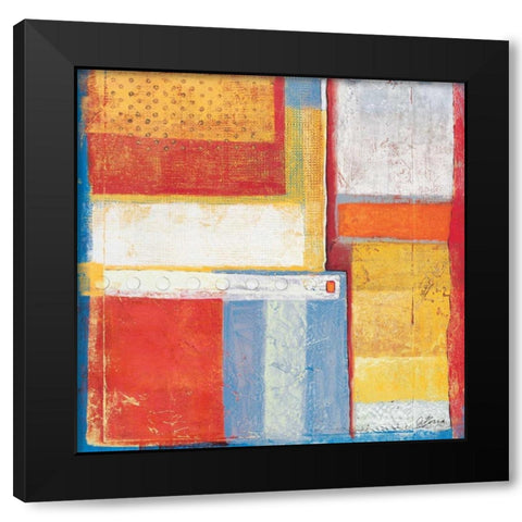 Spring Time I Black Modern Wood Framed Art Print with Double Matting by Osborne, Susan