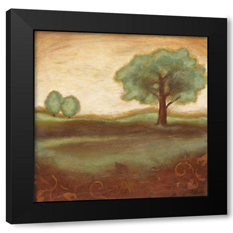 Summer Glow II Black Modern Wood Framed Art Print by Osborne, Susan