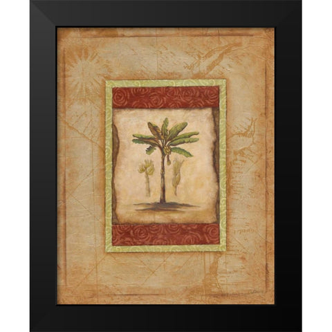 Palm Botanical Study I Black Modern Wood Framed Art Print by Osborne, Susan