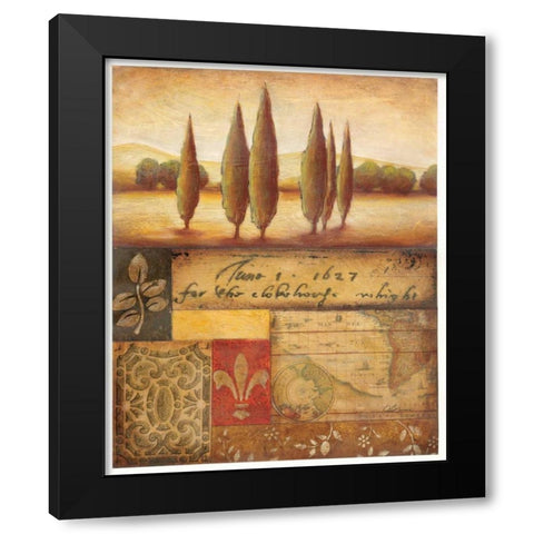 Renaissance Landscape I Black Modern Wood Framed Art Print by Osborne, Susan