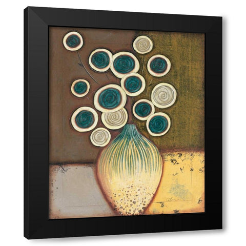 Timeless II Black Modern Wood Framed Art Print with Double Matting by Osborne, Susan