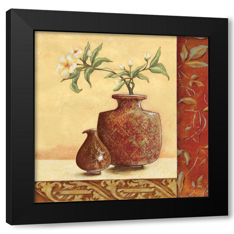 Cinnamon Summer II Black Modern Wood Framed Art Print with Double Matting by Osborne, Susan
