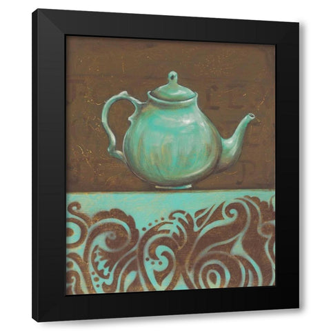 Tea Fusion I Black Modern Wood Framed Art Print by Osborne, Susan