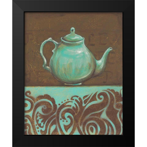 Tea Fusion I Black Modern Wood Framed Art Print by Osborne, Susan
