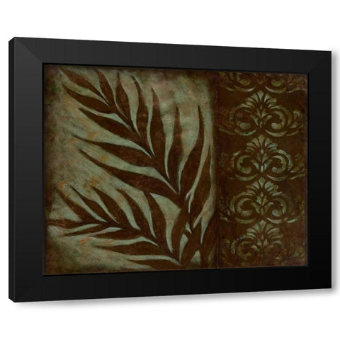 Fall Foliage II Black Modern Wood Framed Art Print with Double Matting by Osborne, Susan