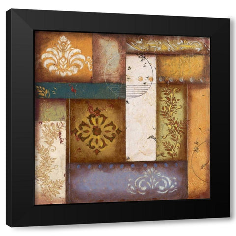 Rustic Balance Black Modern Wood Framed Art Print with Double Matting by Osborne, Susan