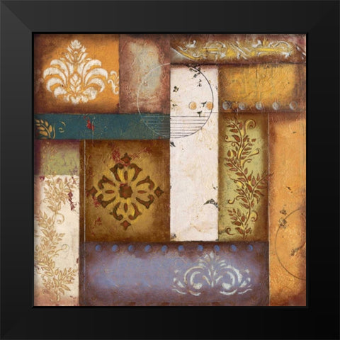 Rustic Balance Black Modern Wood Framed Art Print by Osborne, Susan