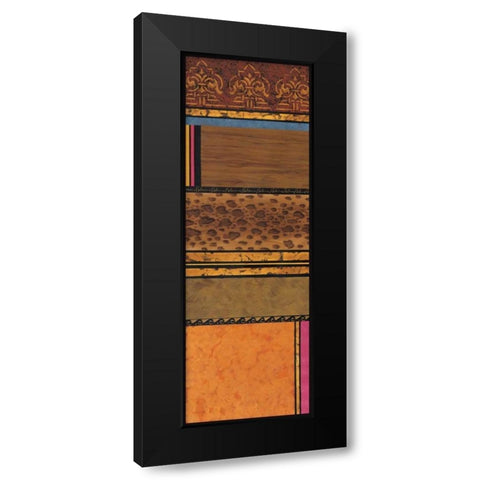 Continental Drift I Black Modern Wood Framed Art Print with Double Matting by Palmer, Michael