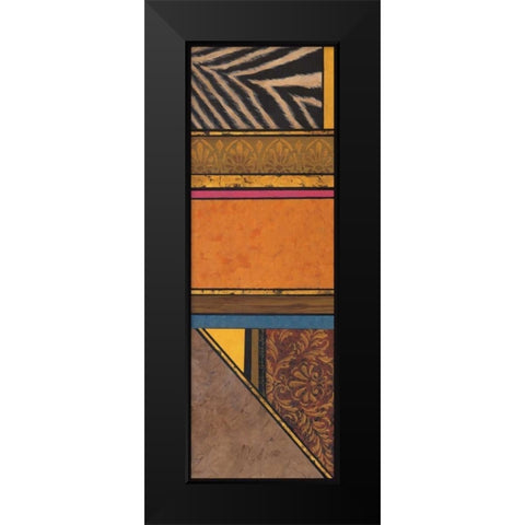 Continental Drift II Black Modern Wood Framed Art Print by Palmer, Michael