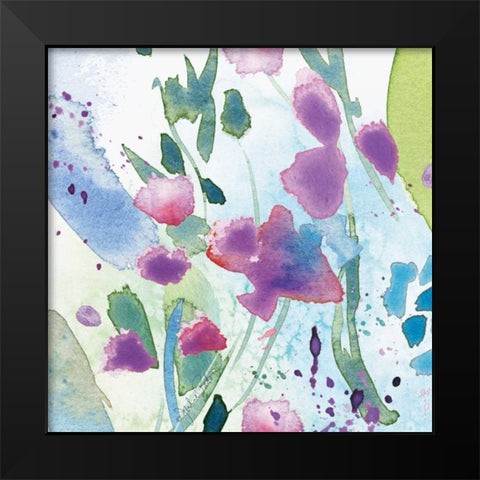 Wildflower Dance I Black Modern Wood Framed Art Print by Paton, Julie